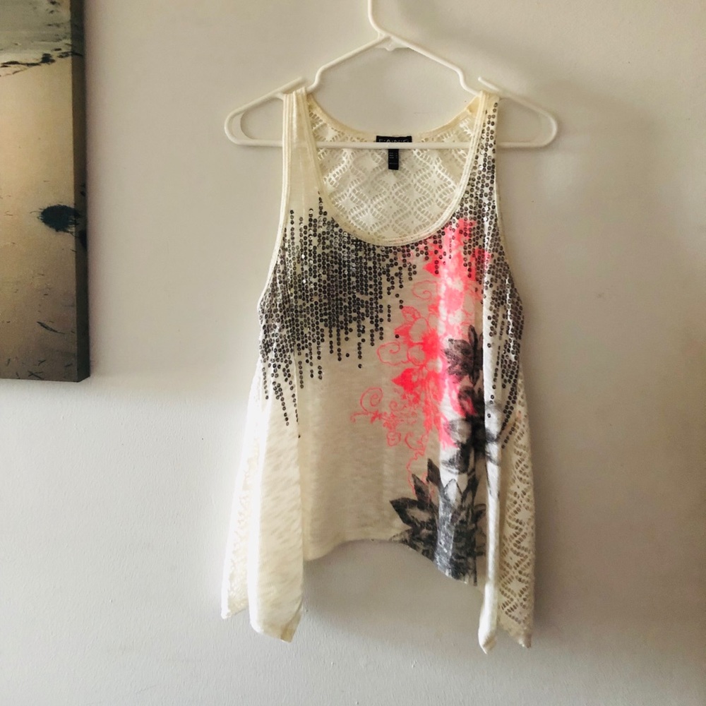 Black White & Pink Tank